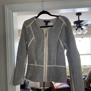 Pretty H&M tweed blazer zip up new Y2K